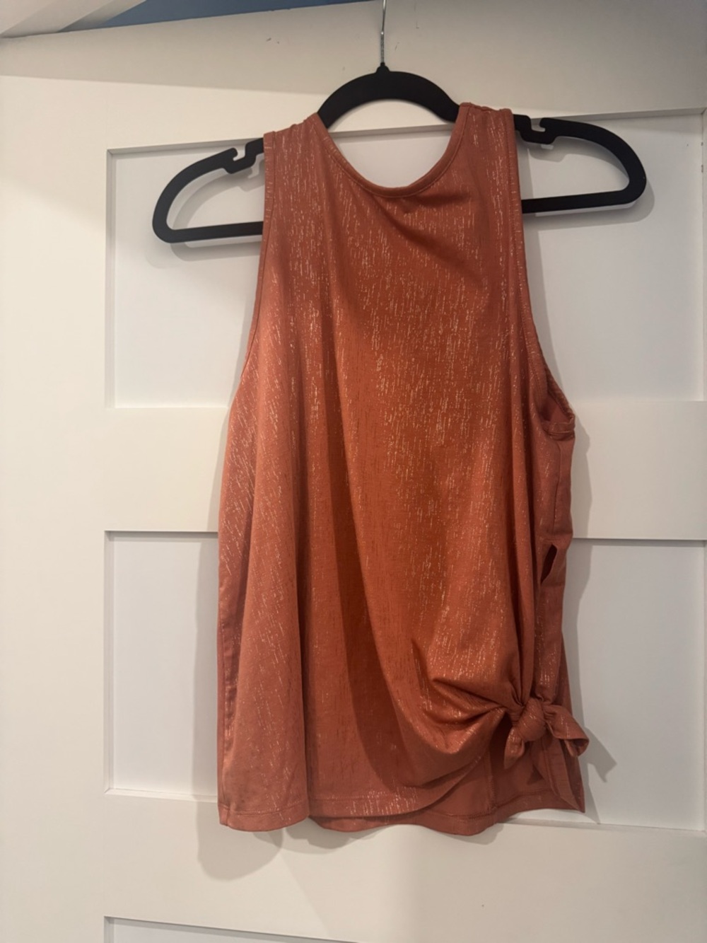 Shimmer side tie tank. Size medium.